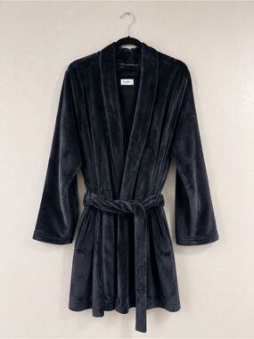 Soft Plush Shawl Collar Robe